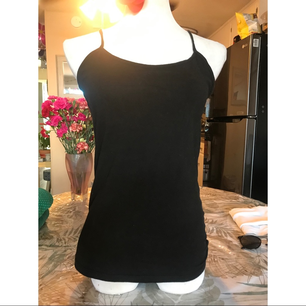 Black Spaghetti Strap Tank Top